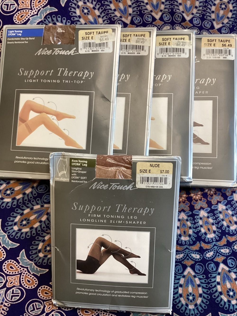 Support Therapy Firm Toning Leg - 4 Soft Taupe & 1 Nude Set Of 5